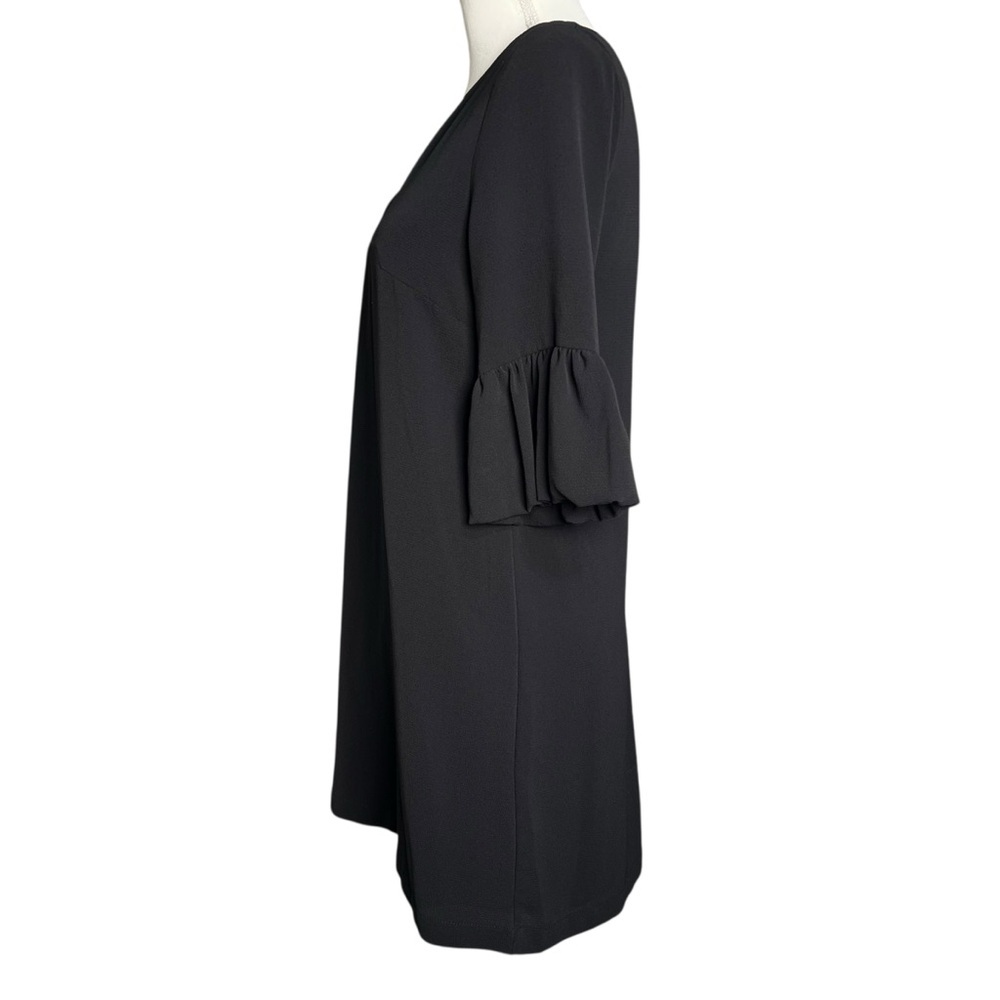 BB Dakota Power Shift Crepe V-Neck Mini Dress Black Size Small - Picture 7 of 13